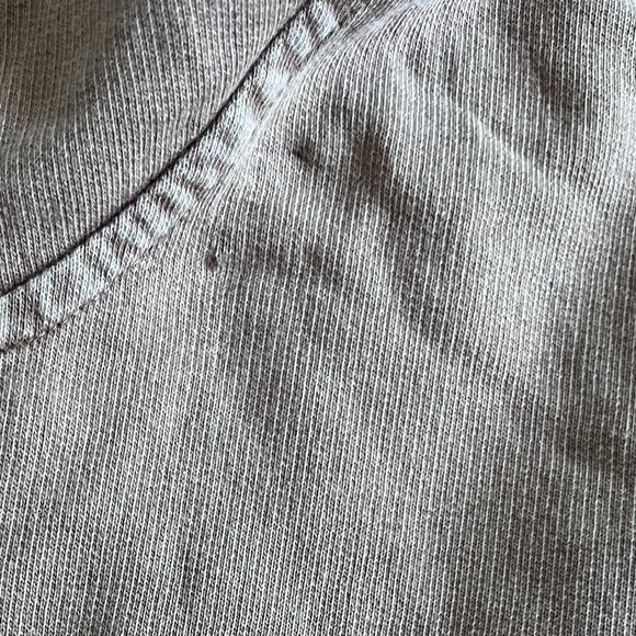 Olive Khaki Lace Trim Hoodie Tunic Top 3/4 Sleeve Cotton Pullover Plus Size 3X - Picture 7 of 7